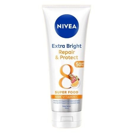 [NK] Sữa Dưỡng Thể Nivea Sáng DaSuper Food 40X Vitamin C 350ml (5/2028)