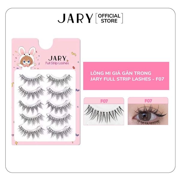 Lông Mi cụm Jary Cluster Lashes Hộp Nhựa 5 Hàng