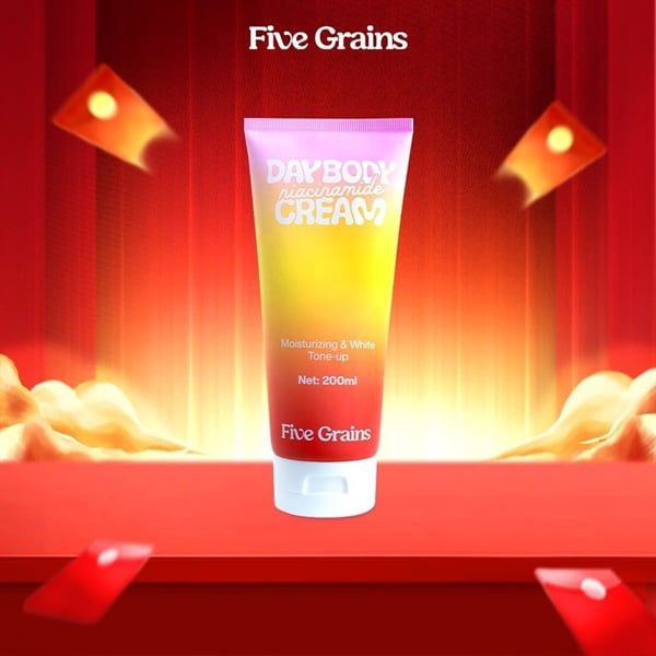 Kem Dưỡng Body Five Grains Nâng Tone Niacinamide, Alpha-Arbutin (01/2029)