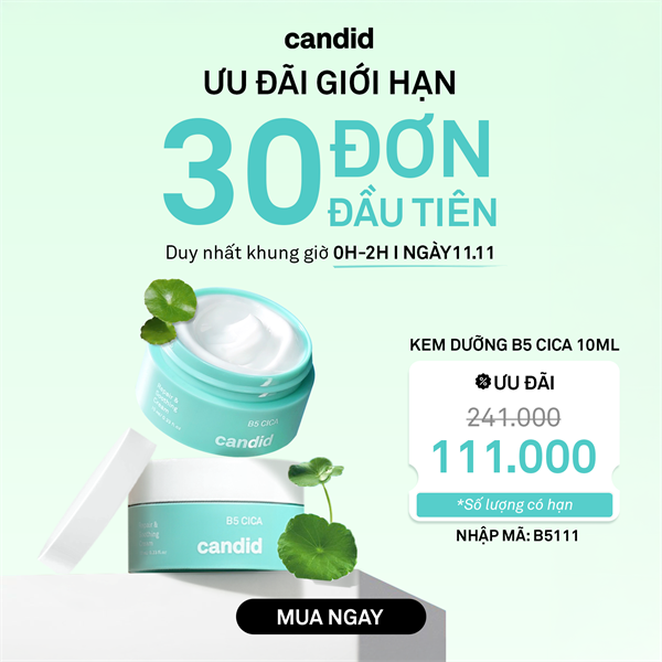 Kem Dưỡng Phục Hồi Candid B5 CICA (02/09/2028)