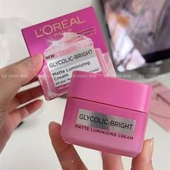Kem Dưỡng Sáng Da Loreal Paris Glycolic-Bright Matte Luminizing Cream 30ml (01/2029).