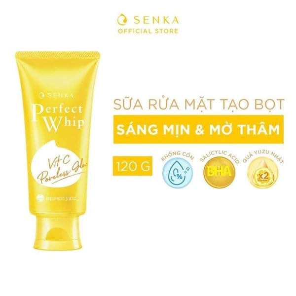 #Xanh Dương - Sữa Rửa Mặt Perfect Whip Senka 120g (25/02/2028)