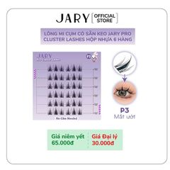 Lông Mi cụm Jary Cluster Lashes Hộp Nhựa 5 Hàng