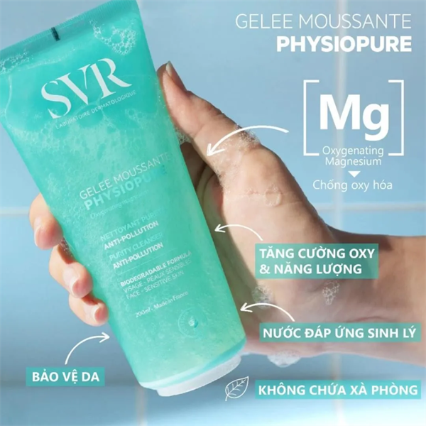 Gel Rửa Mặt SVR Physiopure Gelée Moussante 200ml