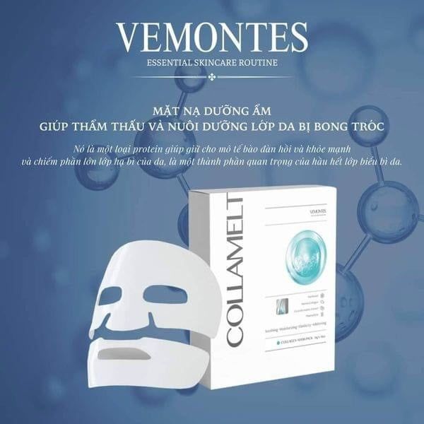 Mặt Nạ Thạch Vemontes Collamelt Mask Hàn Quốc 30g (NK)