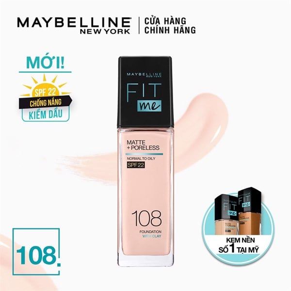 KEM NỀN MAYBELLINE FIT ME MATTE+ PORELESS 30ML
