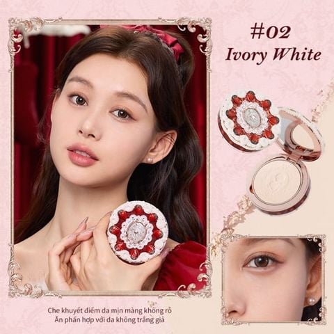 Phấn Phủ Nén Flower Knows Strawberry Cupid 9.5G