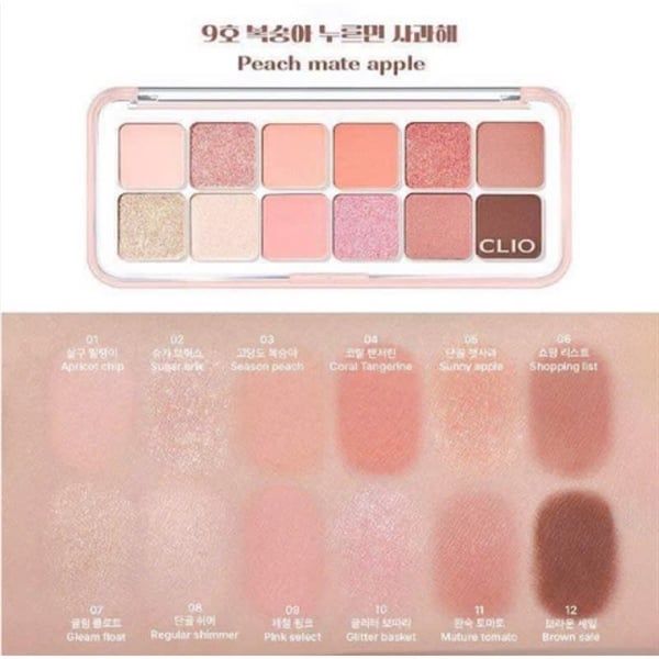 Bảng Phấn Mắt Clio Pro Eye Palette Air 12 ô