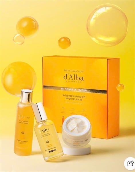Set Dưỡng Da D'Alba Vita Toning 3 Món (07/2028)