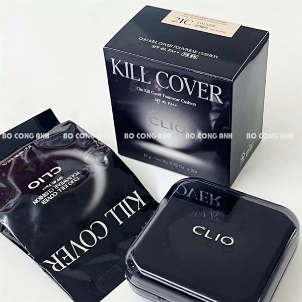 Phấn Nước Clio Kill Cover Founwear SPF40, PA++ Kèm Lõi (04/2028)