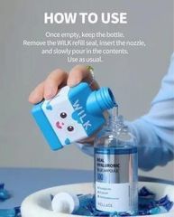 Set Serum + Hộp Refill Wellage Real Hyaluronic Blue Ampoule 100 (10/2027)