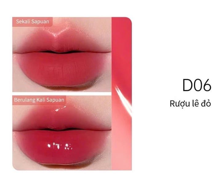 Son 2 Đầu Kem Lì + Dưỡng Bóng Mooekiss