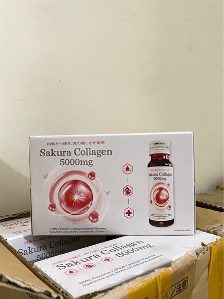 Hộp 10 Chai Sakura Collagen 5000mg (50mlx10) (5/2027)