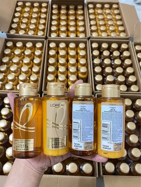 [NK] Cặp Gội Xả Loreal Extraordinary Oil Mini 100ml (02/3/2028)