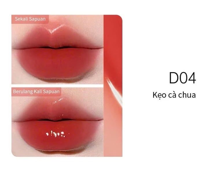 Son 2 Đầu Kem Lì + Dưỡng Bóng Mooekiss