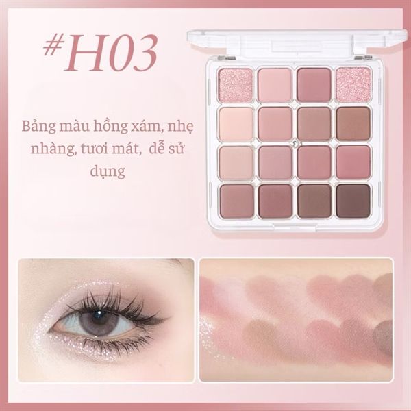 Bảng Phấn Mắt 16 Ô Hold Live Sunset Magic Eye Shadow Palette