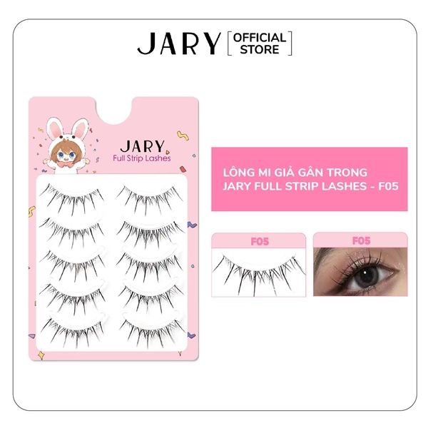 Lông Mi cụm Jary Cluster Lashes Hộp Nhựa 5 Hàng