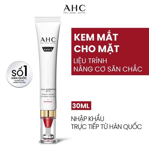 Kem Dưỡng Da Mặt Và Mắt AHC Pro Shot Colla Juvenation Lift 4 (01/2029)