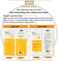 Kem Chống Nắng Nâng Tone Pekah Skin Protect UV Sun Block Hàn Quốc 70ml (18/6/2027)