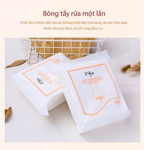 Bông Tẩy Trang 3 Lớp Cotton Pads Mofa Meiren 222 Miếng Nội Địa Trung