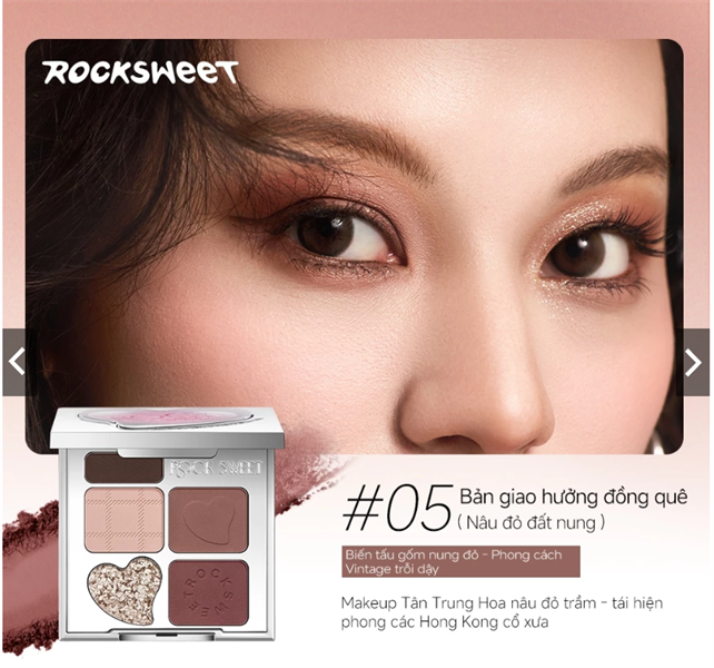 Phấn Mắt 4 Ô Rock Sweet 5G