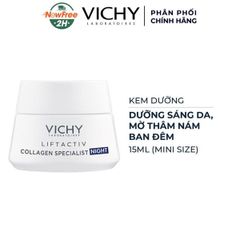 Kem Dưỡng Sáng Da Mờ Thâm Nám Ban Đêm Vichy Liftactiv Collagen Specialist 16 Night