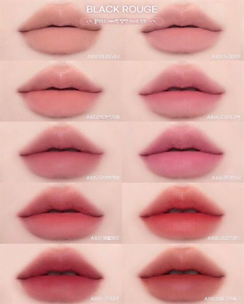 Son Black Rouge Air Fit Velvet Tint Version 10