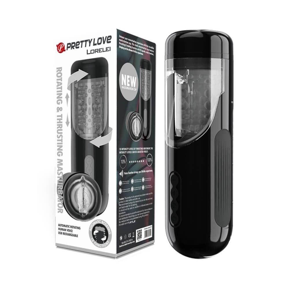  Âm đạo giả đa năng rung thụt xoay Pretty Love Lorelei 