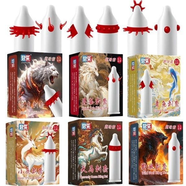  Bao cao su Juncai Râu 6 Mẫu Hộp 1 cái 