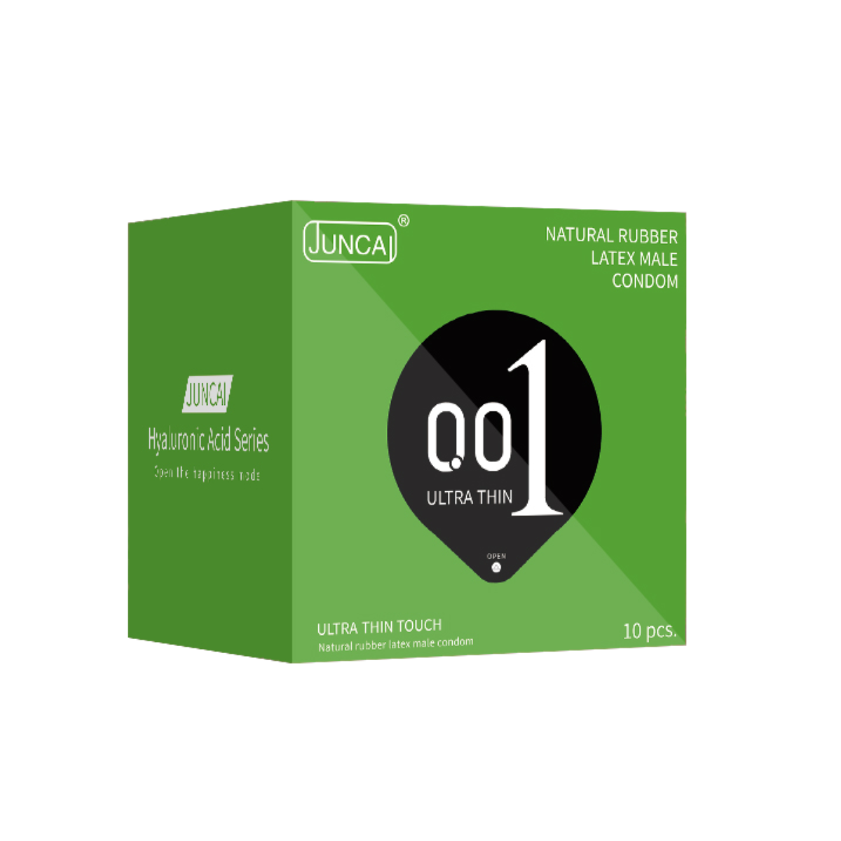  Bao cao su cao cấp siêu mỏng nha đam Juncai Ultra Thin Touch 001 | Hộp 10 Cái 