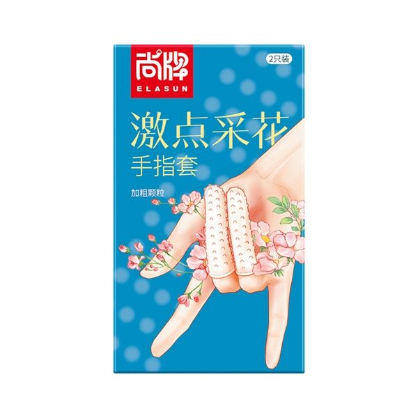  Bao cao su đôn ngón tay Aichao Elasun Xanh Hộp 2 cái 