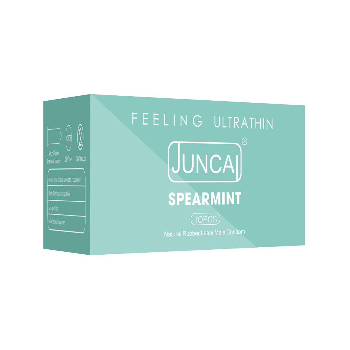  Bao cao su cao cấp tinh chất bạc hà Juncai Sprear Mint | Hộp 10 Cái 