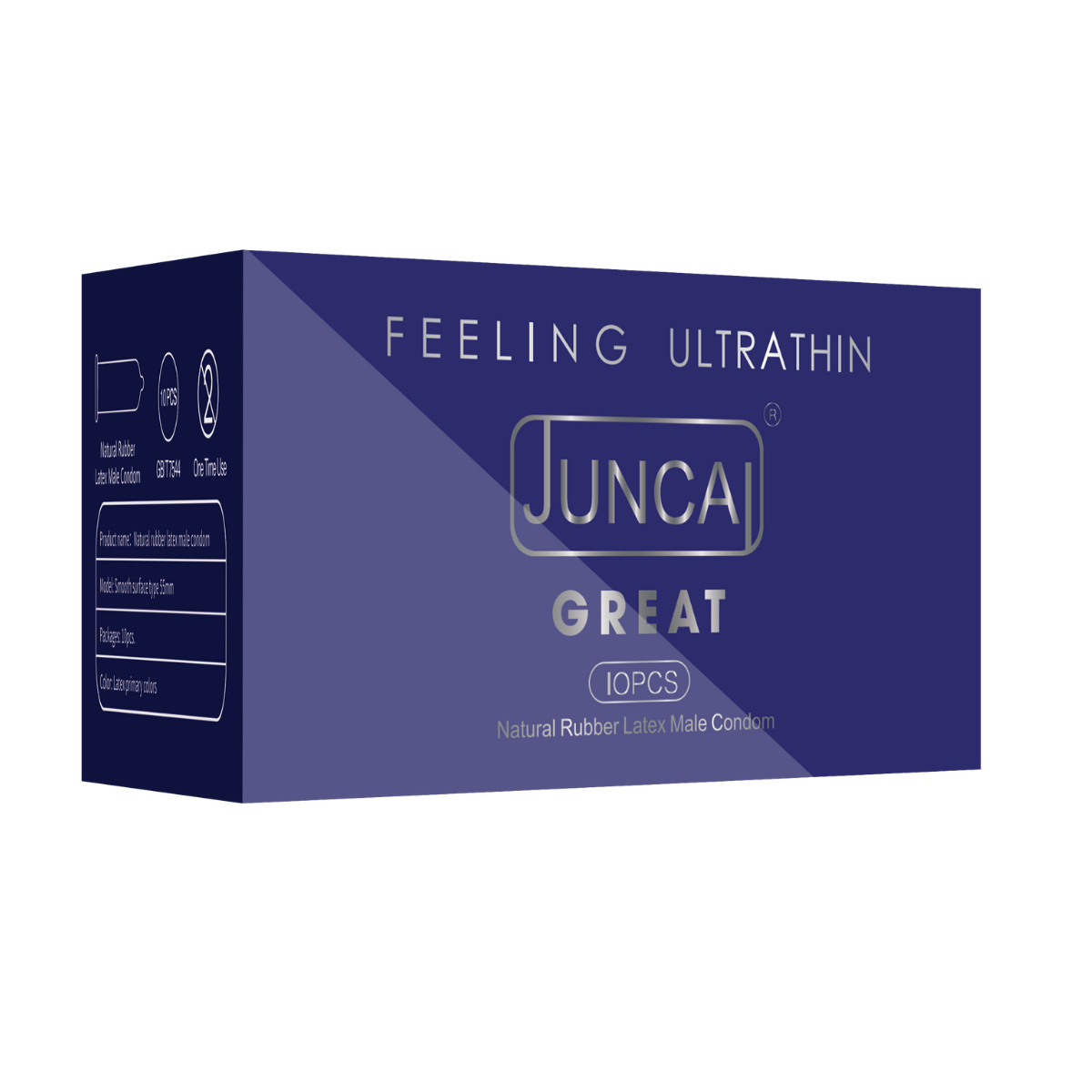  Bao cao su cao cấp hương dâu khử mùi Juncai Great | Hộp 10 Cái 