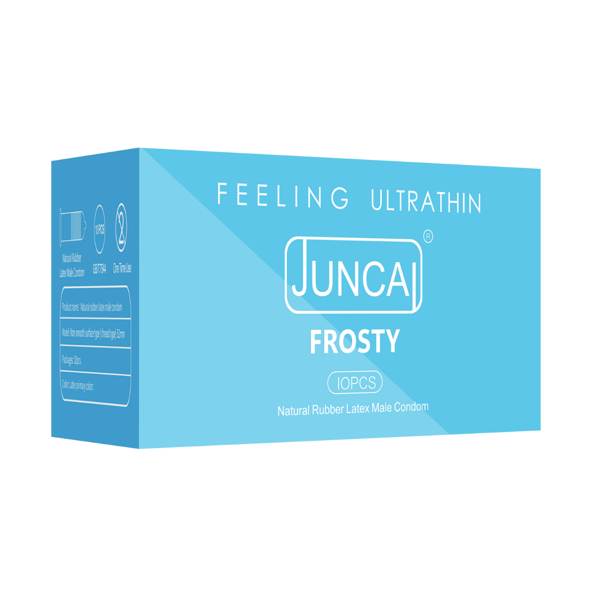  Bao cao su cao cấp tinh chất bạc hà Juncai Frosty | Hộp 10 Cái 