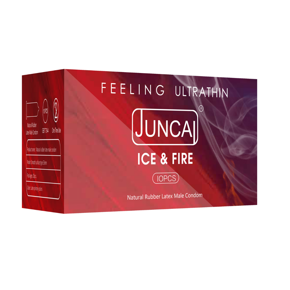  Bao cao su cao cấp kích thích băng lửa Juncai Ice Fire | Hộp 10 Cái 
