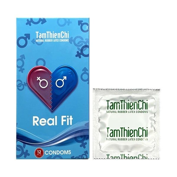  Bao cao su size nhỏ TTC Real Fit Hộp 12 cái 