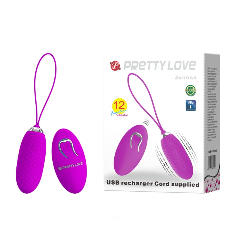 Trứng rung không dây 12 chế độ rung, sạc điện Pretty Love Joanna