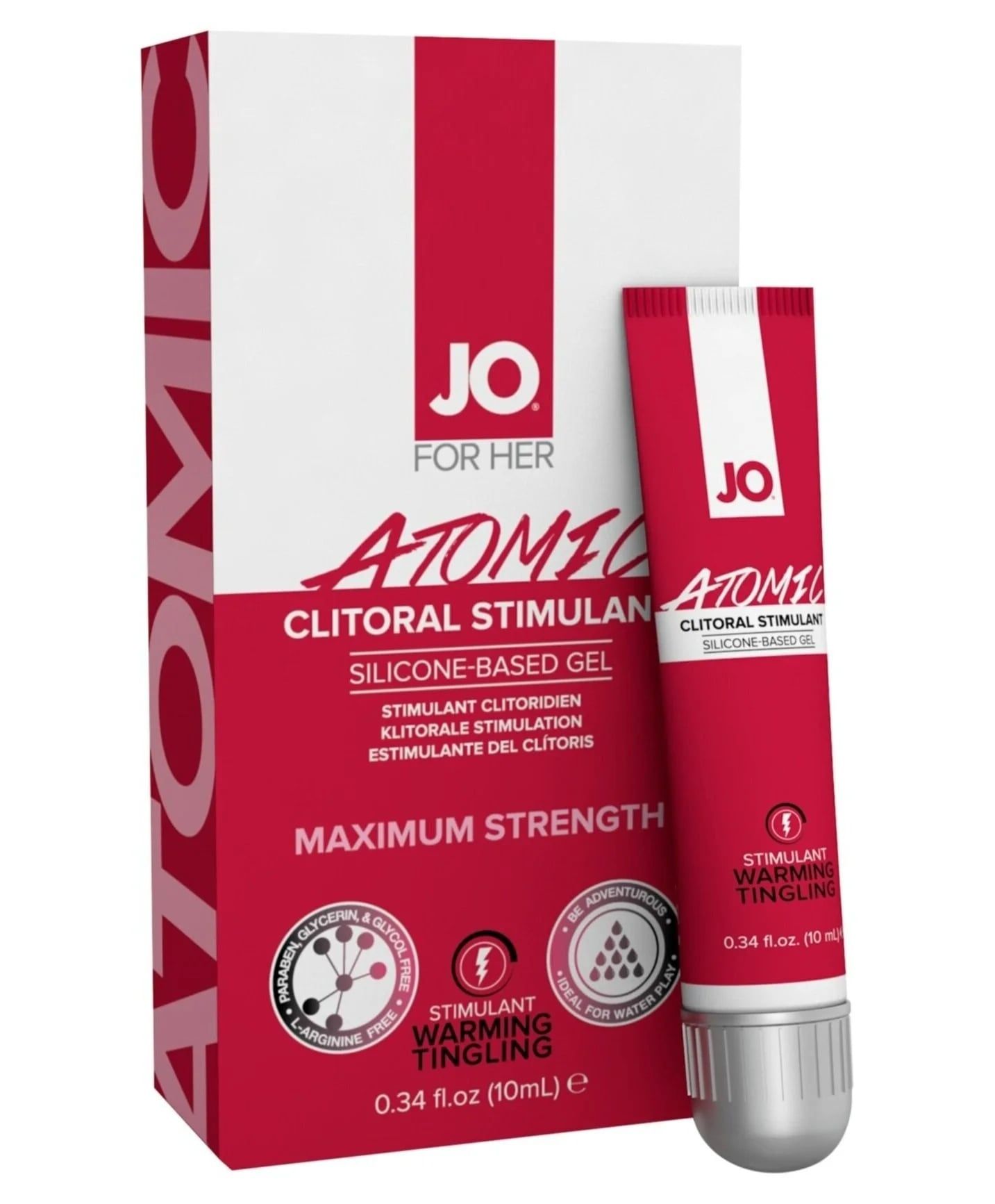  Gel Bôi Trơn Hỗ Trợ Tăng Kích Thích Nữ JO Atomic Chai 10ml 