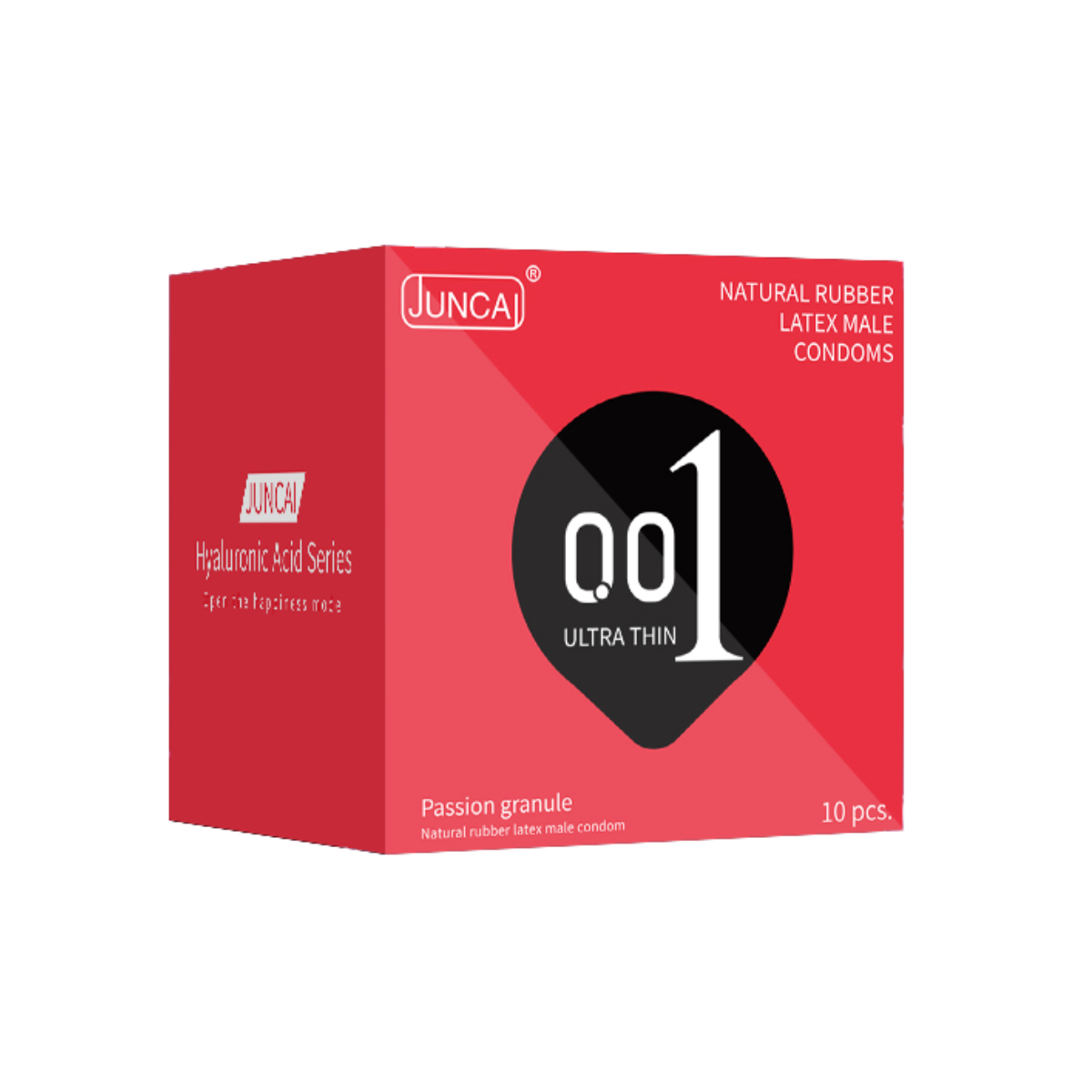  Bao cao su cao cấp siêu mỏng hương đào Juncai Passion Granule 001 | Hộp 10 Cái 