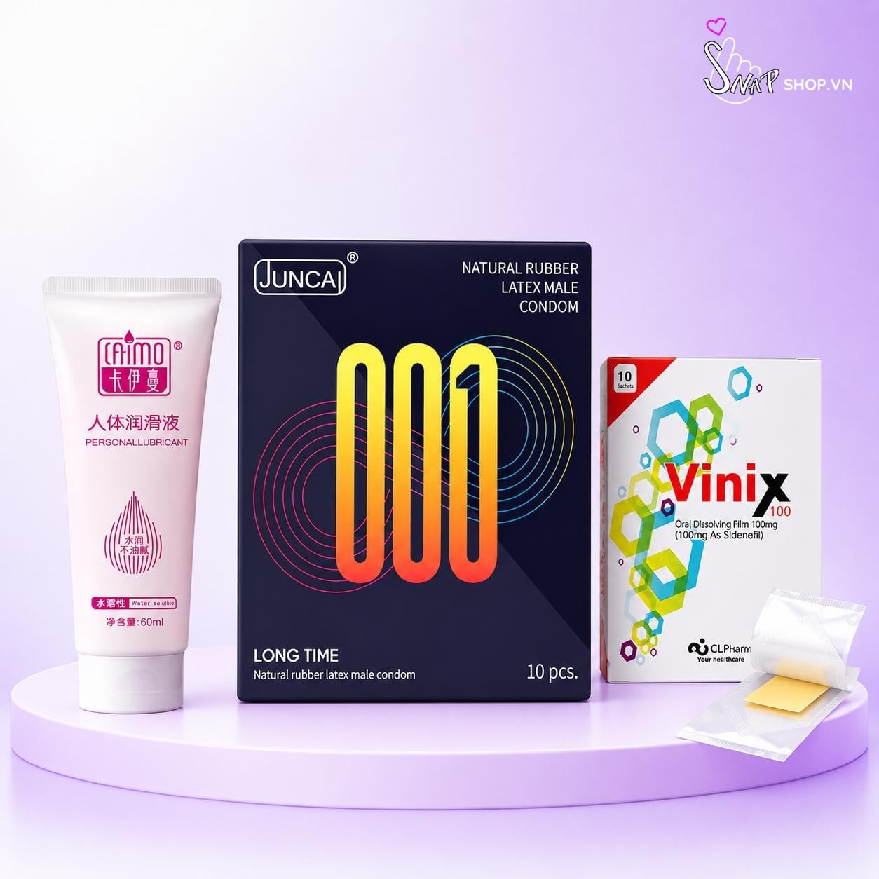 Combo Tự Tin Xung Trận - BCS kéo dài, tem ngậm, gel bôi trơn