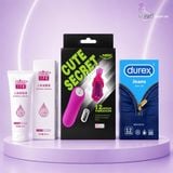  Combo Cô Nàng Độc Thân — Trứng Rung Cute + Gel + BCS Durex | Giảm 33% 