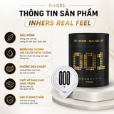  Bao cao su siêu mỏng hương dưa leo Inhers Real Feel 001 Hộp 10 Cái 