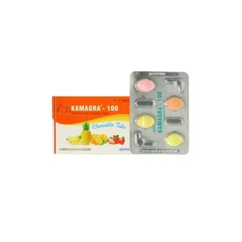 Viên nhai hỗ trợ cương dương hương trái cây Kamagra Chewable Tabs