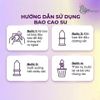  Bao cao su gai, gân, kéo dài thời gian kèm gói gel kéo dài thời gian Maxxmen 6in1 | Hộp 12 Cái | 