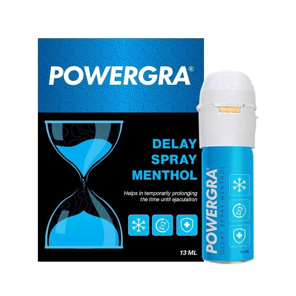  Chai xịt Powergra Delay Spray Menthol kéo dài thời gian - Chai 13ml 
