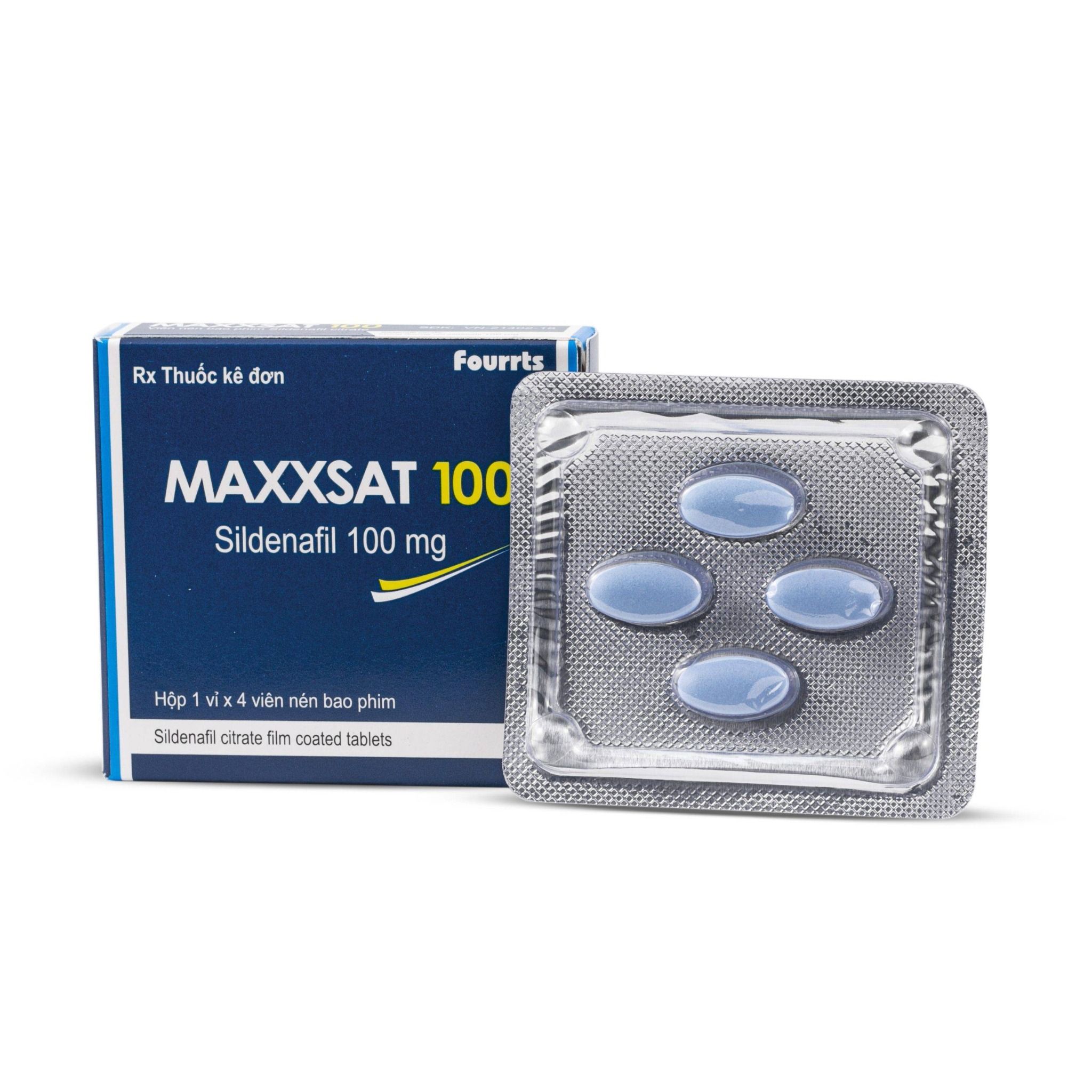  Viên uống cương dương, kéo dài thời gian Ấn Độ Maxxsat 100 