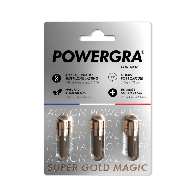  Viên uống thảo dược hỗ trợ cương dương, kéo dài thời gian, tăng kích thước Powergra 1 viên 