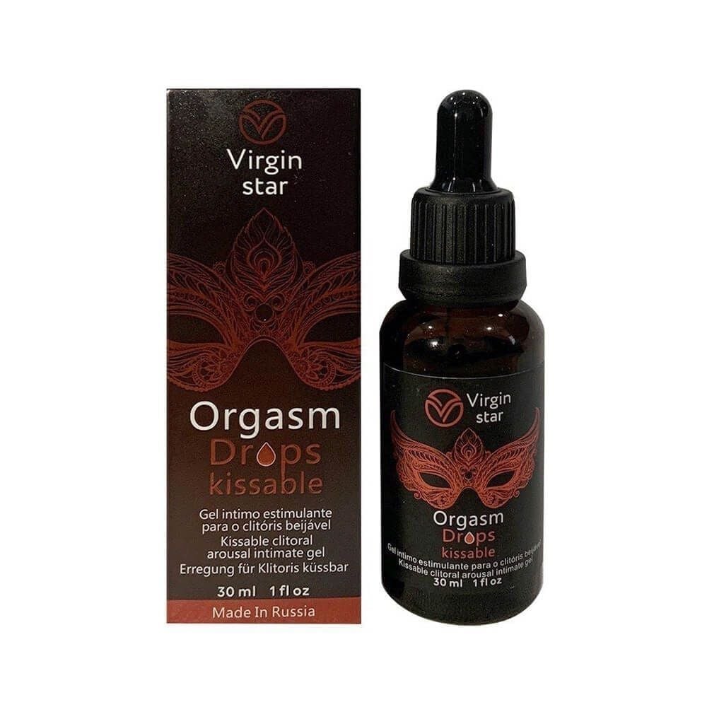 Gel bôi trơn tăng khoái cảm nữ Virgin Star Orgasm Drops Kissable Chai