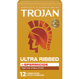  Bao cao su có siêu gai gân Trojan Ultra Ribbed Hộp 12 