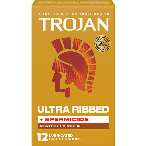  Bao cao su có siêu gai gân Trojan Ultra Ribbed | Hộp 12 